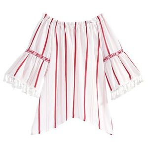 Belle Du Jour Bell-Sleeve Peasant Top Big Girls